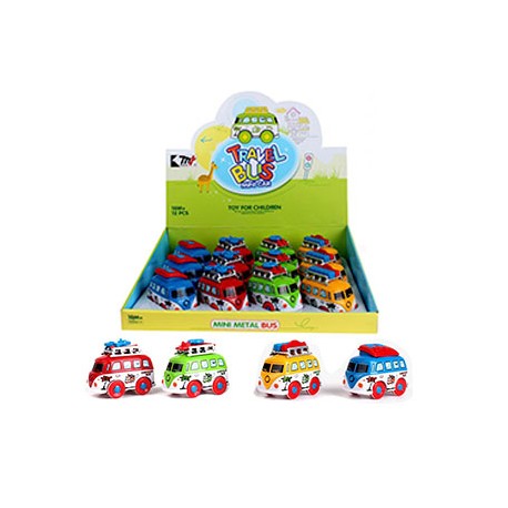 AUTOBÚS DIVERTIDO 9CM (12 en display) D/C F/P 4 SU