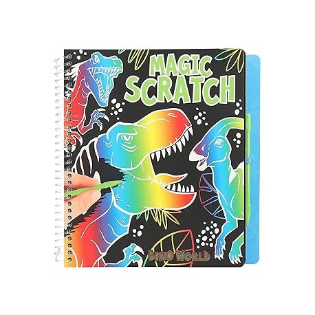 Dino World Magic-Scratch Book