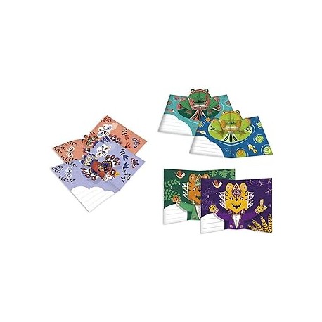 6 TARJETAS POP-UP DE ANIMALES PARA CREAR