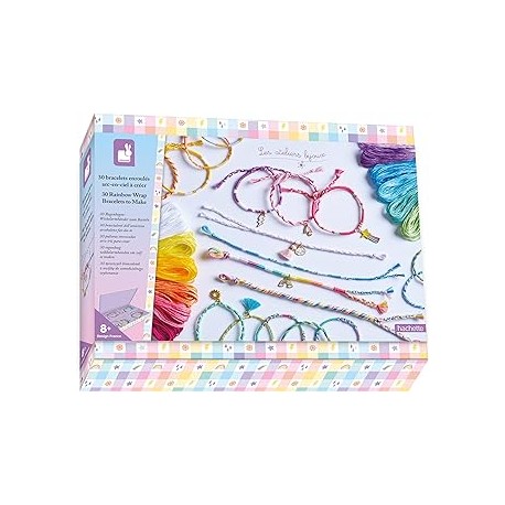 30 PULSERAS ENROLLADAS ARCO IRIS PARA CREAR