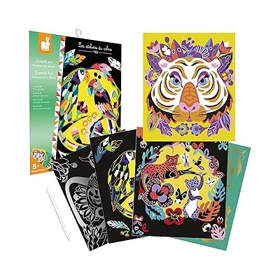 ARTE SCRATCH ANIMALES DEL MUNDO