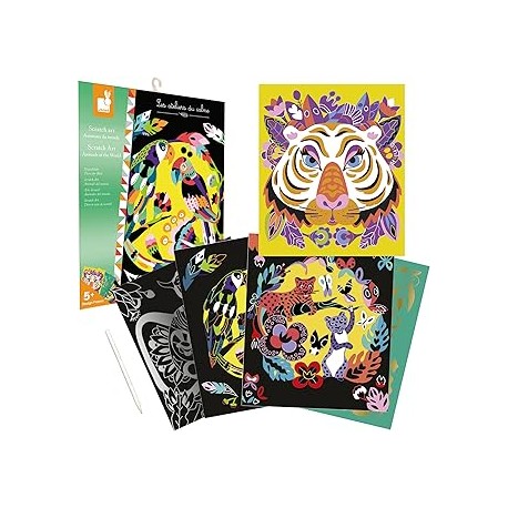 ARTE SCRATCH ANIMALES DEL MUNDO