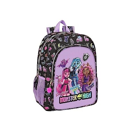 Mochila 33 Cm Adaptable A Carro Monster High "Cree