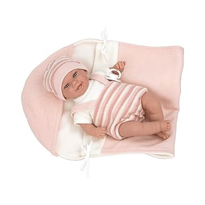 Elegance 35 Cm Babyto Rosa C/Manta (Muñeco De Peso