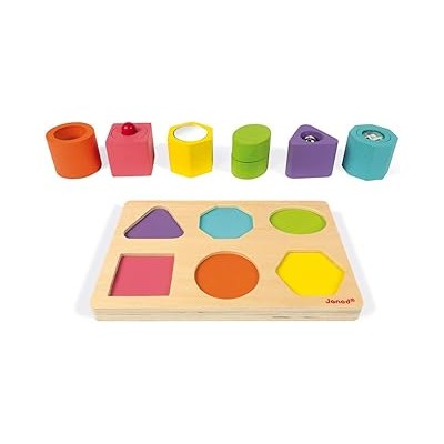 PUZLE CON 6 FIGURAS SENSORIALES I WOOD