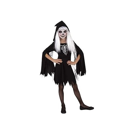 DISFRAZ ESQUELITA ENCAPUCHADA INF