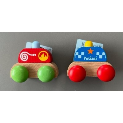 DISPLAY COCHES DE EMERGENCIA DE MADERA