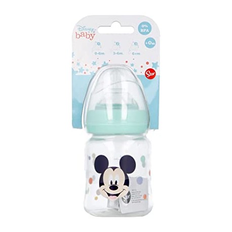 STOR BIBERON CUELLO ANCHO 150 ML TETINA SILICONA 3