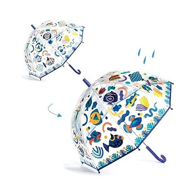 Paraguas transparente mágico Peces