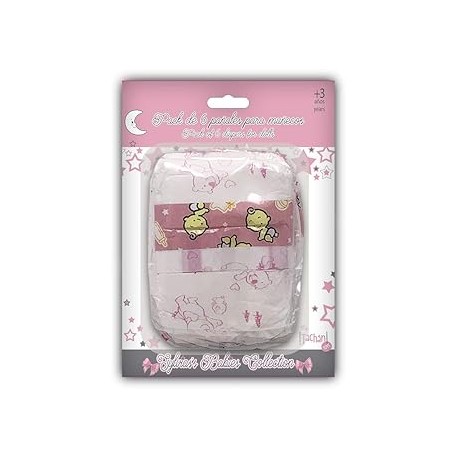 KIT DE 6 PANALES PARA LAS MUNECAS - TACHAN