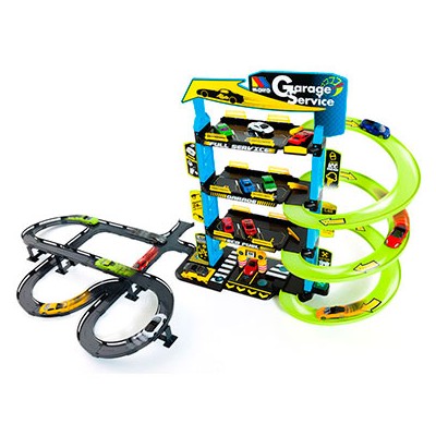 PARKING 4-P + PISTAS + 5 COCHES