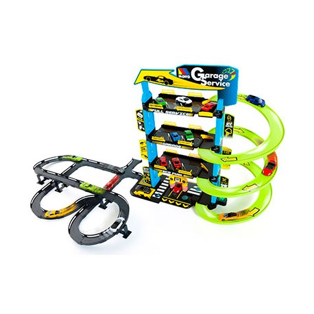 PARKING 4-P + PISTAS + 5 COCHES