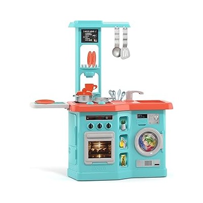 Cocina con Planchador Azul