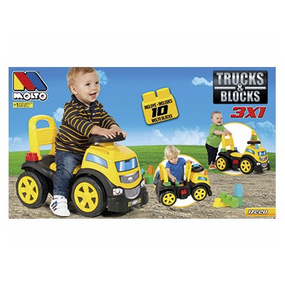 Correpasillos Camion con 10 Blocks