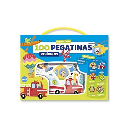 MALETIN 100 PEGATINAS - VEHÍCULOS