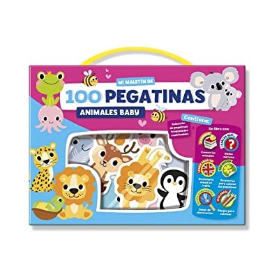 MALETIN 100 PEGATINAS - ANIMALES BABY