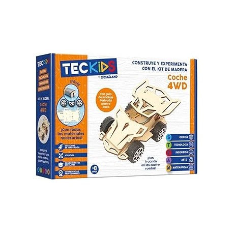 KIT EN MADERA - COCHE 4WD TRACCION A LAS 4 RUEDAS