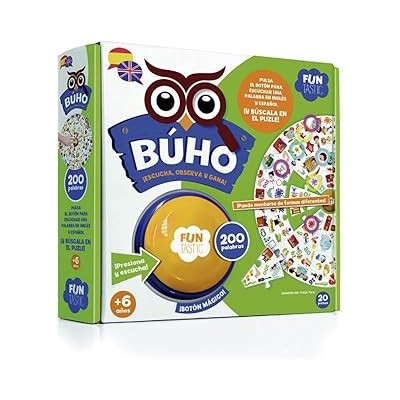 Búho - Puzle Botón - 200 Palabras