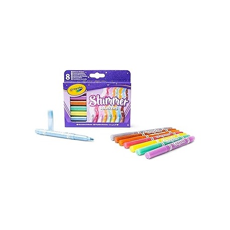 6 Rotuladores Efectos Glitter