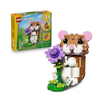 Lindo Hámster con Flor