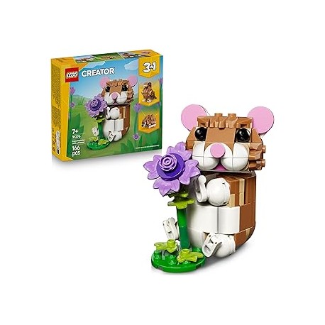 Lindo Hámster con Flor