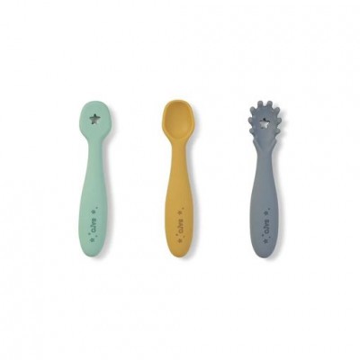 Set cubiertos de aprendizaje azul