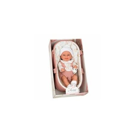 Elegance 33 Cm Babyto Rosa C/Capazo (Cuerpo Vinyl