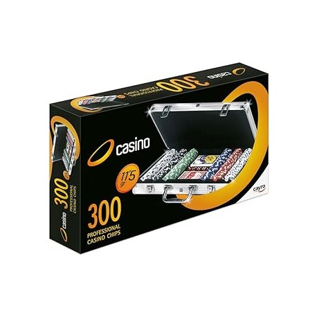 Maletin fichas 300 fichas poker 11 5 gr.