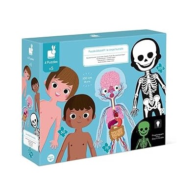 PUZLE EDUCATIVO CUERPO HUMANO 50 75 100 PZ