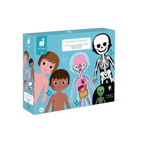 PUZLE EDUCATIVO CUERPO HUMANO 50 75 100 PZ