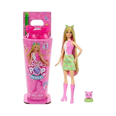 BARBIE POP REVEAL FIESTA DE ANIMALES GATITO JCN88 MATTEL