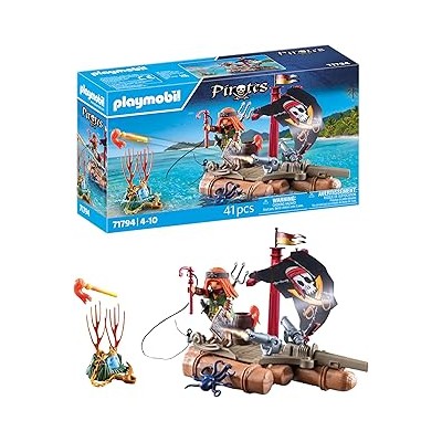 Bote pirata con tesoro