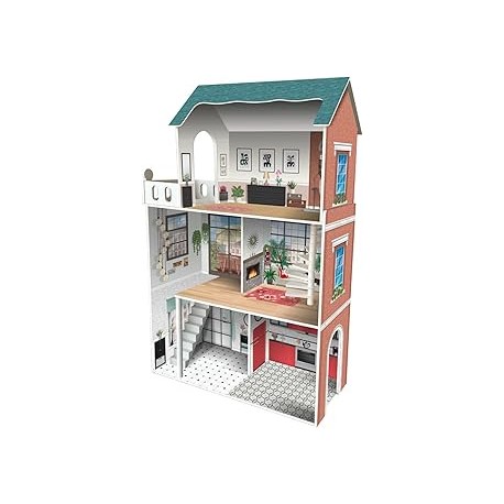 Casa Madera Muñecas Soho 3 Pisos