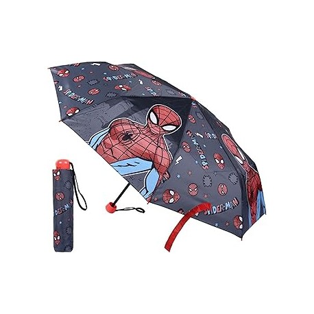 PARAGUAS MANUAL PLEGABLE ESCOLAR SPIDERMAN