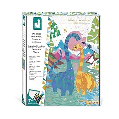 PINTURA POR NÚMEROS DINOSAURIOS