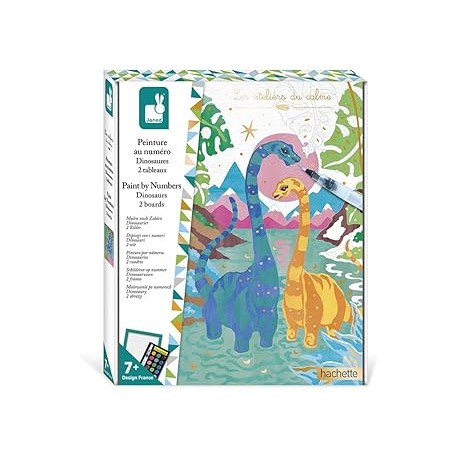 PINTURA POR NÚMEROS DINOSAURIOS
