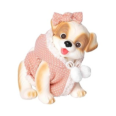 Perrito Blanco Chaleco Coral