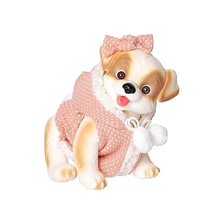 Perrito Blanco Chaleco Coral