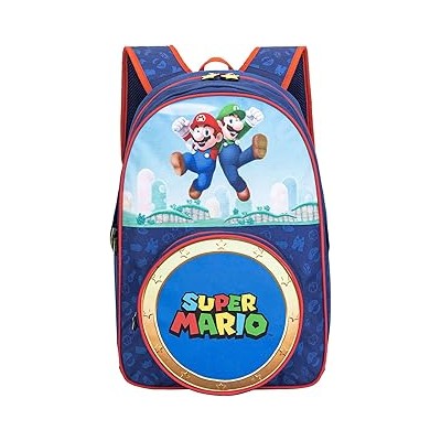 SUPER MARIO MOCHILA DOBLE COMPARTIMENTO