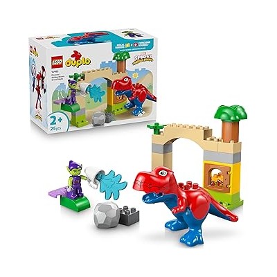 Dinosaurio Spidey-Rex vs. Duende Verde