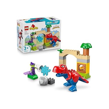 Dinosaurio Spidey-Rex vs. Duende Verde