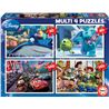 Multi 4 puzzles 50-80-100-150 pixar - 8412668156159